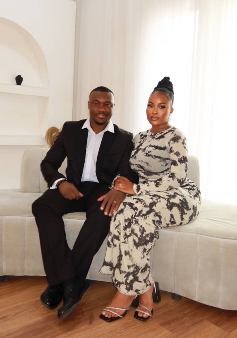 Rumble Event formal seated couple portrait